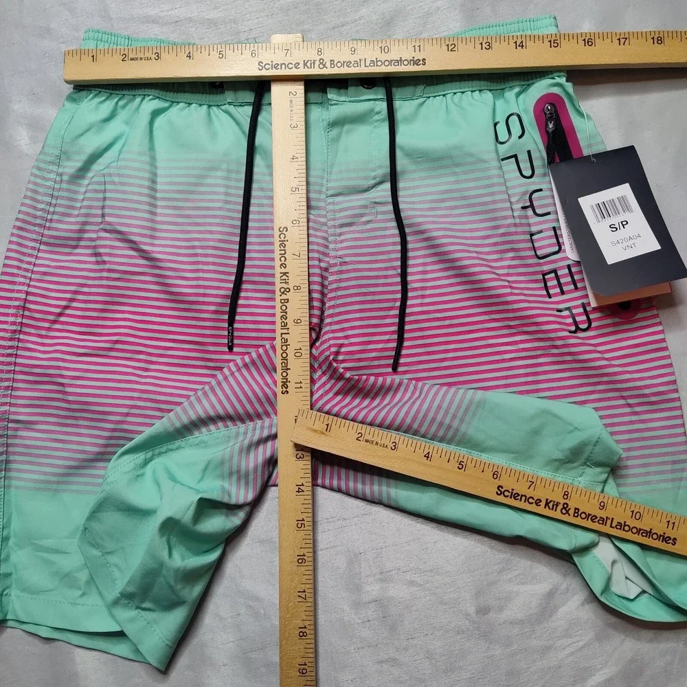 SPYDER SWIM Men Size Small Double Ombre Stripe 9